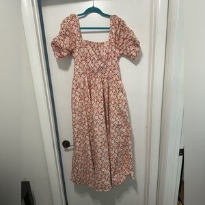 Free People floral midi dress